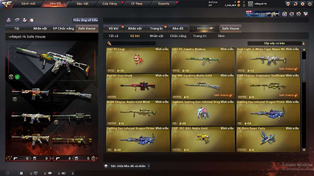shop acc cf uy tin gia re